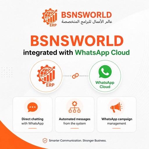 أنظمة BSNSWORLD أصبحت متكاملة مع WhatsApp Cloud